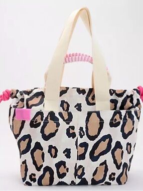 Aimee Kestenberg Leopard Print Tote Bag with Pink Accents